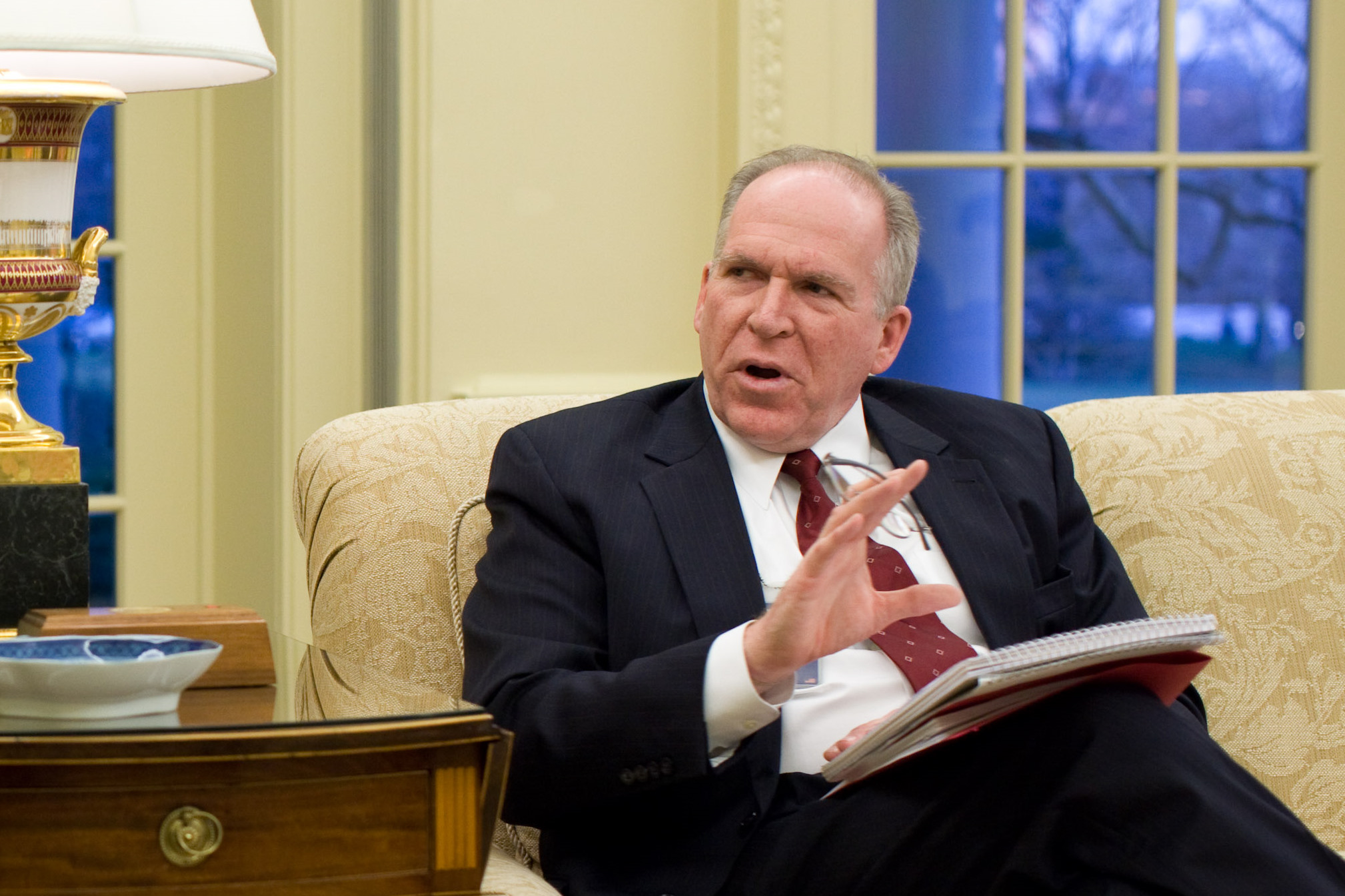 John Brennan in his meeting with then-President Barack Obama