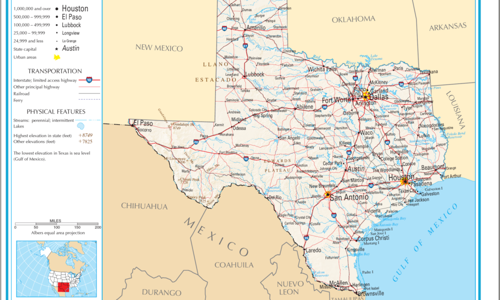 Map of Texas in the National Atlas (pre-Trump 2.0)