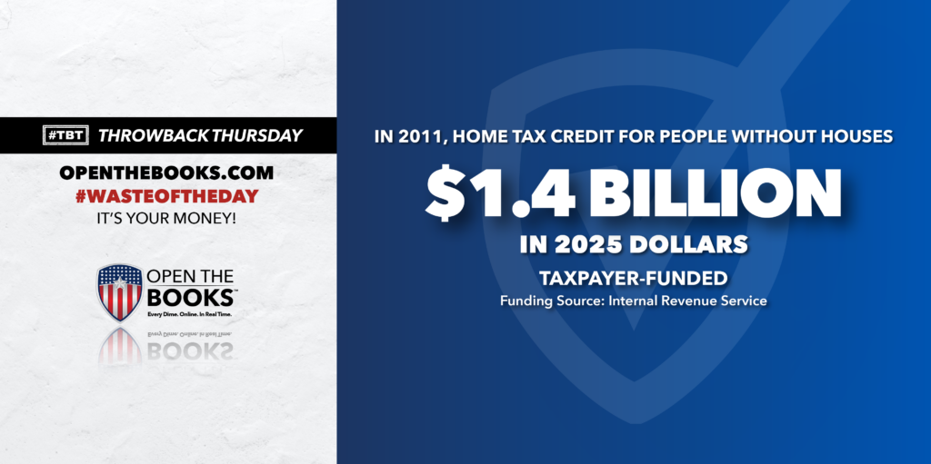 Waste of the Day Throwback Thursday Tax Breaks for Three Year Olds