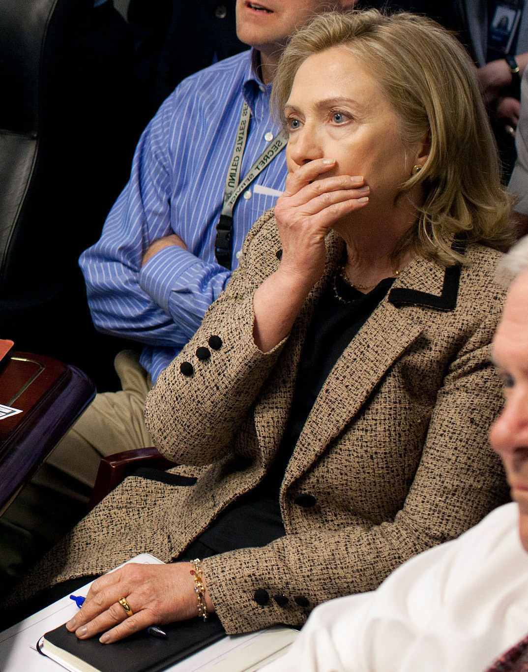 Hillary Clinton in the White House Situation Room during the take-out of Osama bin Laden in 2011