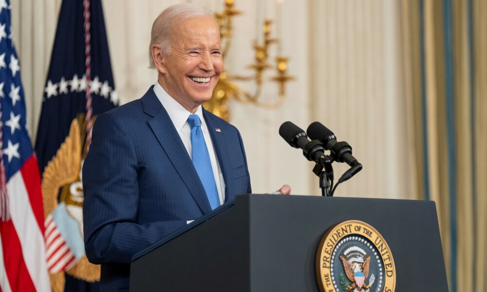 Biden delivers a press conference after the 2022 Midterms