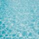 Rippling crystal blue water typical of a swimming pool