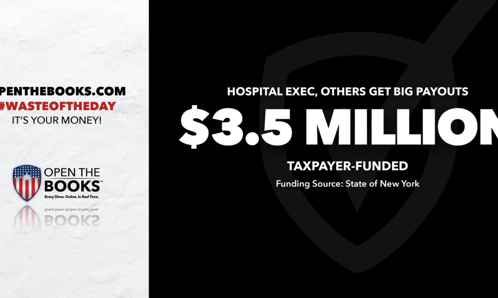 Waste of the Day Hospital CEO Paid Herself, Colleagues Before Resigning