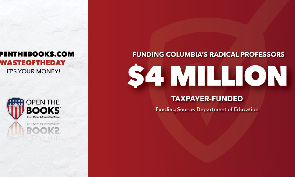 Waste of the Day Federal Grants Support Mamdani Antisemitism