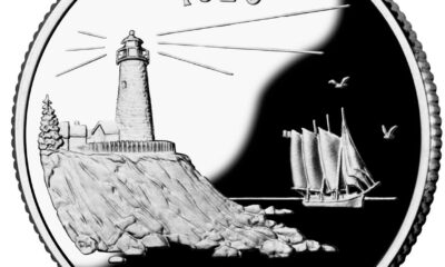 Maine quarter reverse