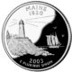 Maine quarter reverse