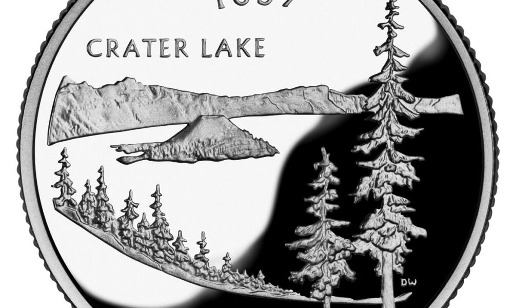 Oregon quarter reverse