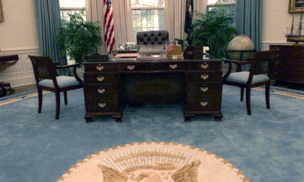 The Oval Office during the administration of President George W. Bush