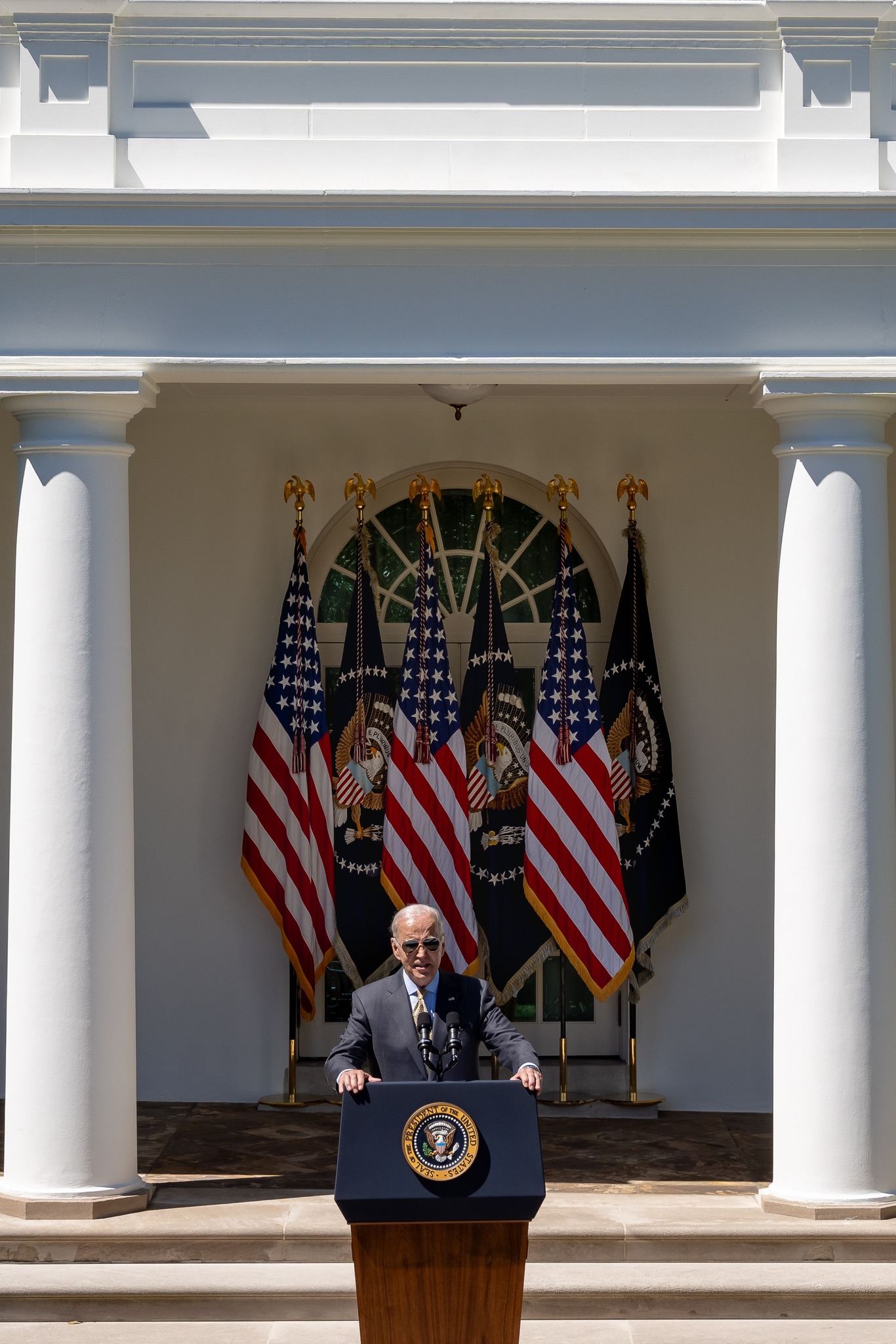 Joe Biden as President delivers remarks about the August 2023 Jobs Report