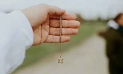 Gold Star of David pendant