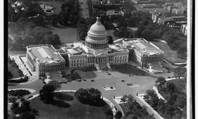 Capitol from air looking at the East Portico