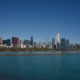 Chicago skyline from Lake Michigan, with the Sears Tower and several iconic buildings