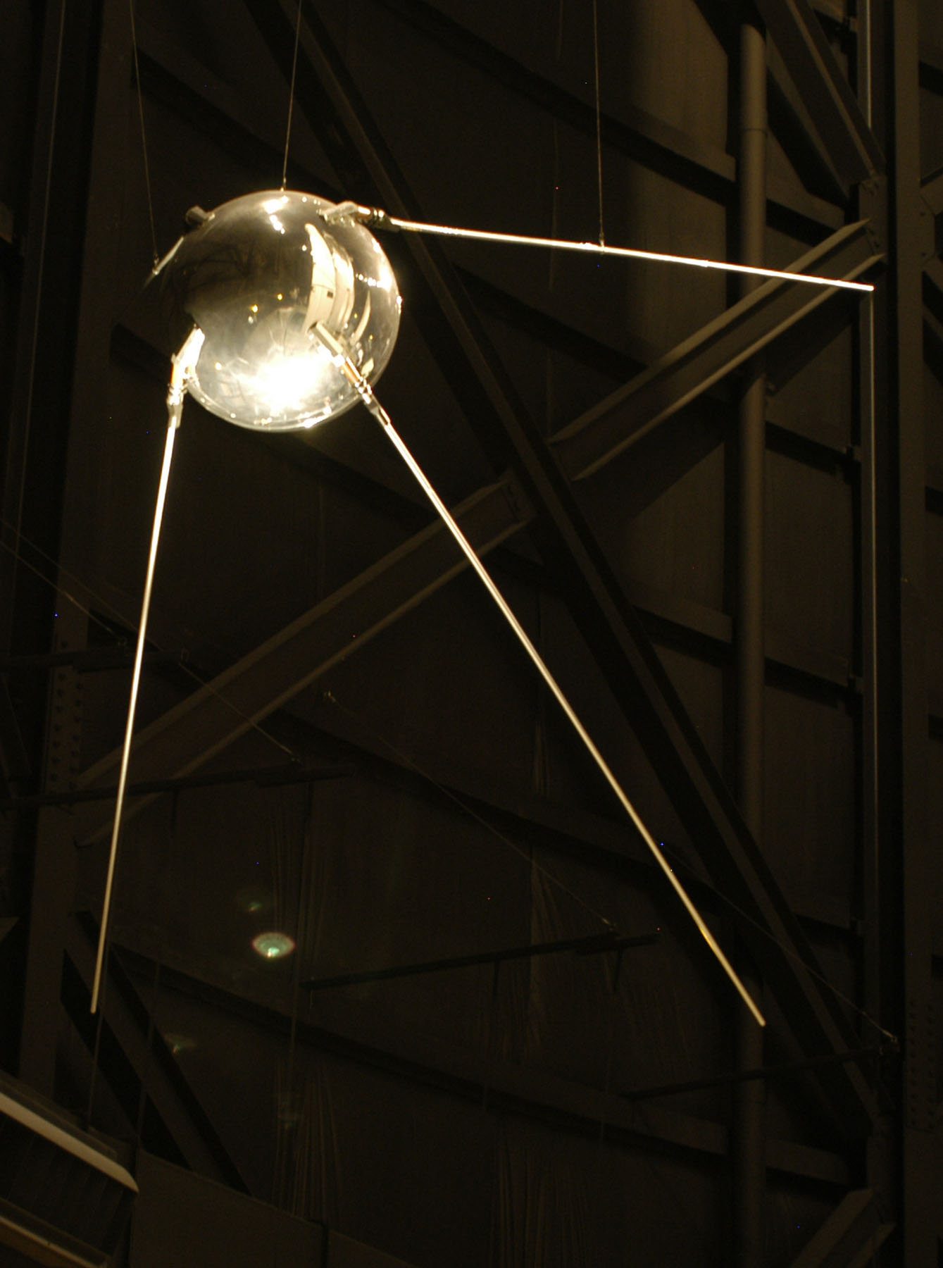 Sputnik, symbol of Soviet near-domination of space