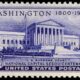 Capital Sesquicentennial commemorative stamp depicting the courthouse of the United States Supreme Court