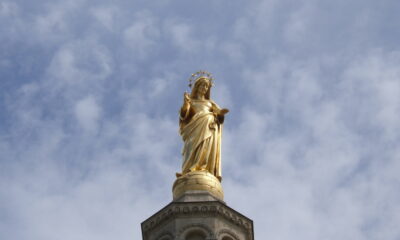 Statue of the Virgin Mary at Avignon Cathedral
