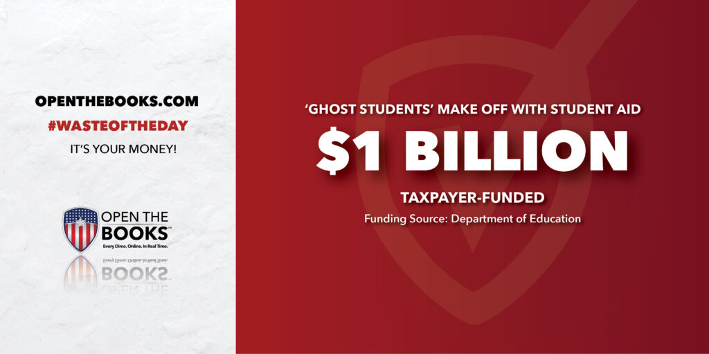 Waste of the Day California’s Fake College Students Collect Funds