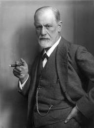 Sigmund Freud, photo by Max Halberstadt (public domain).