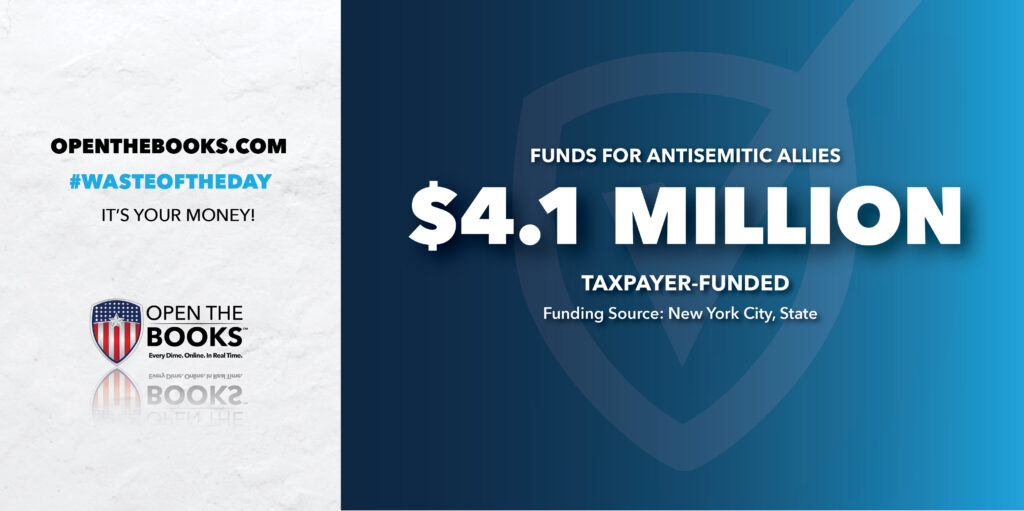 Waste of the Day Hate-Filled Mamdani Allies Get Public Funding