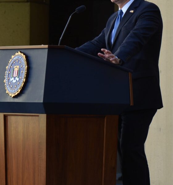 Christopher Wray, former Director of the FBI, at his installation