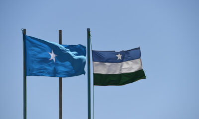 Flags of Somalia and Puntland