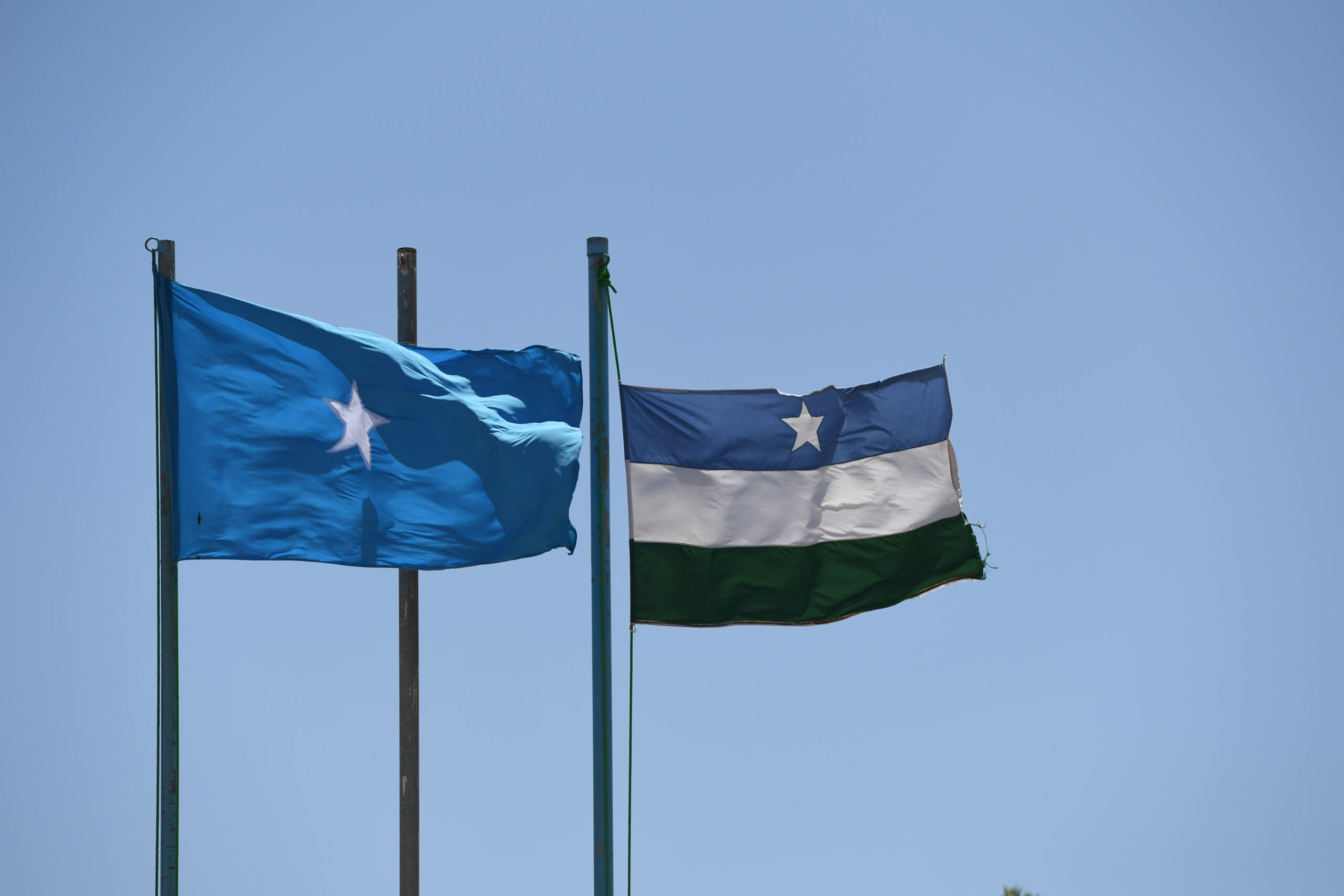Flags of Somalia and Puntland
