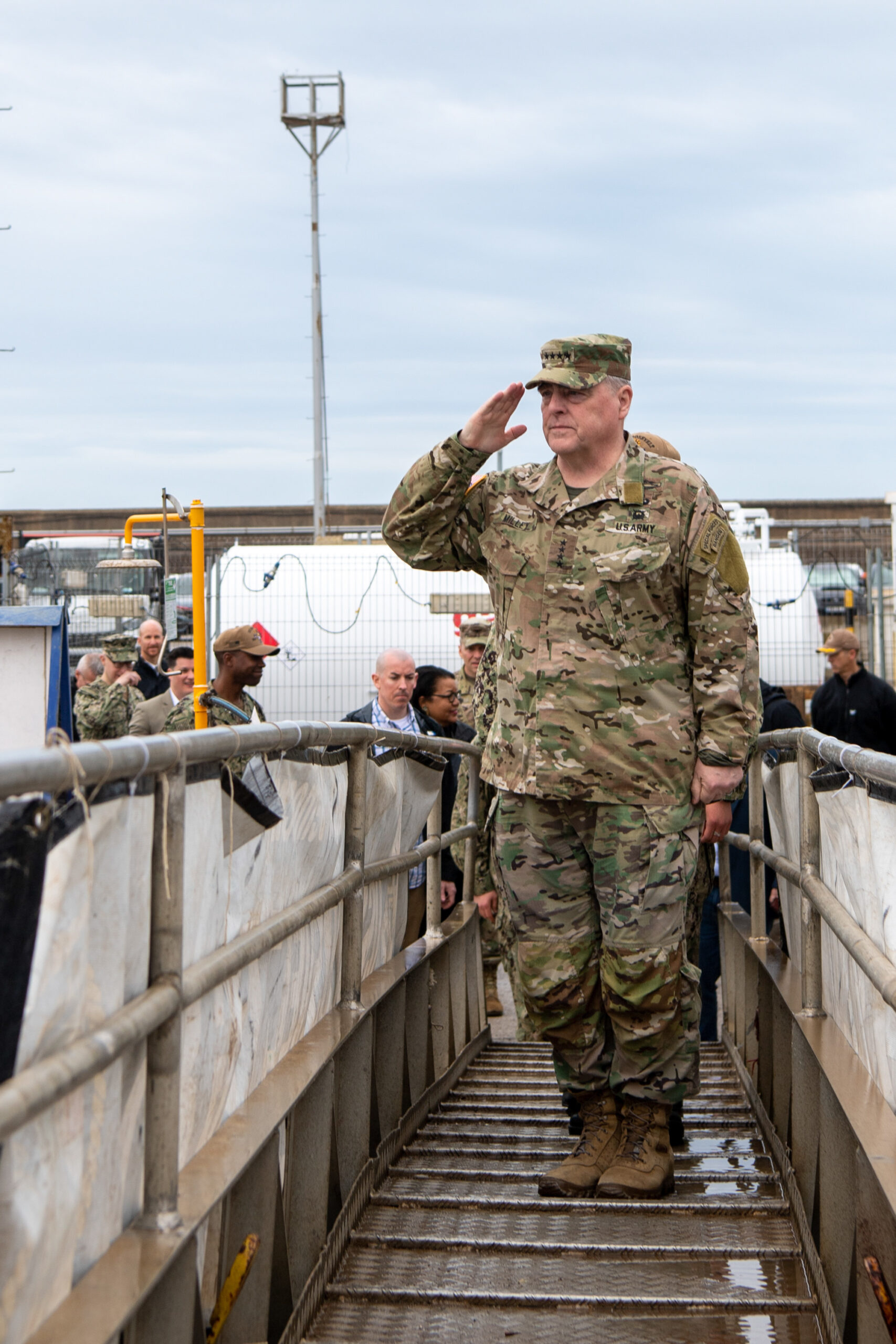 General Mark Milley as JCS Chairman visits Naval Station Rota, Spain