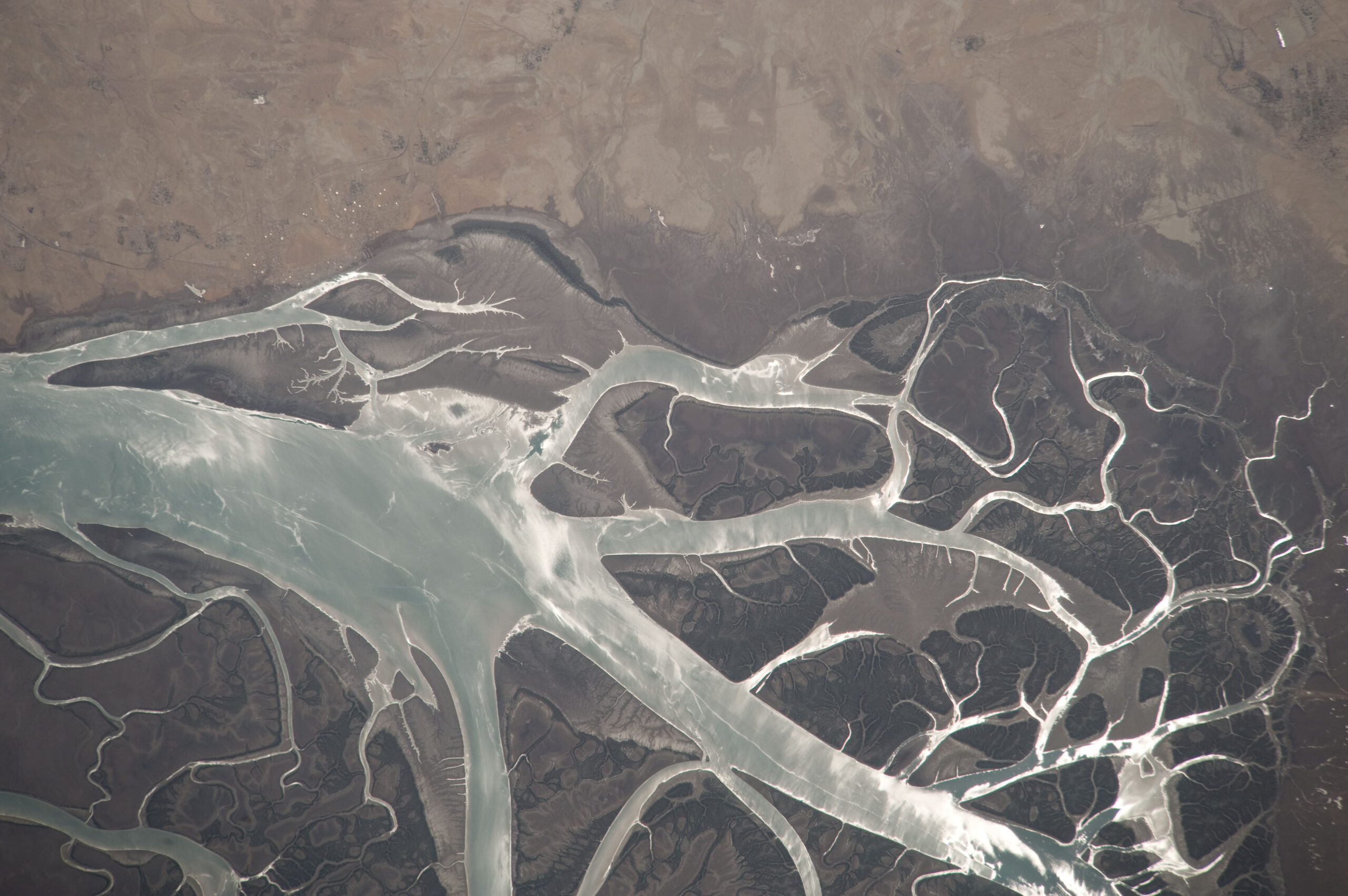 Looking down on Iran from the International Space Station during Expedition 20