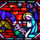 Nativity in stained glass