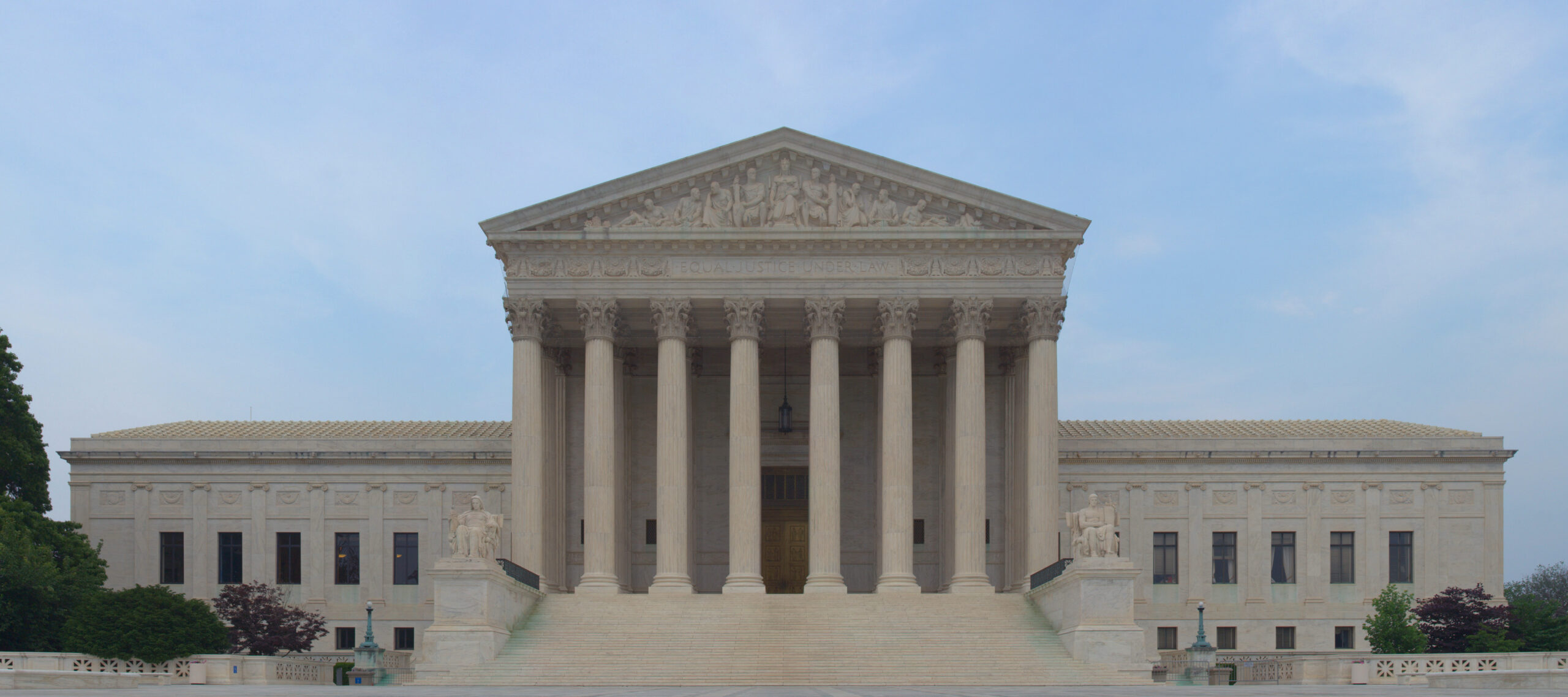 The United States Supreme Court under a cloudless sky