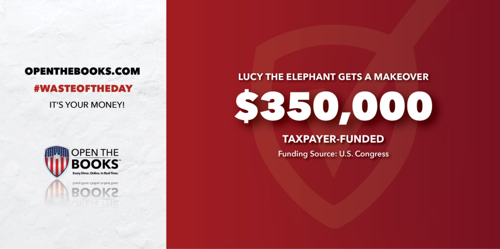 Waste of the Day Lucy the Elephant What’s Big, Grey And Costs $350K?