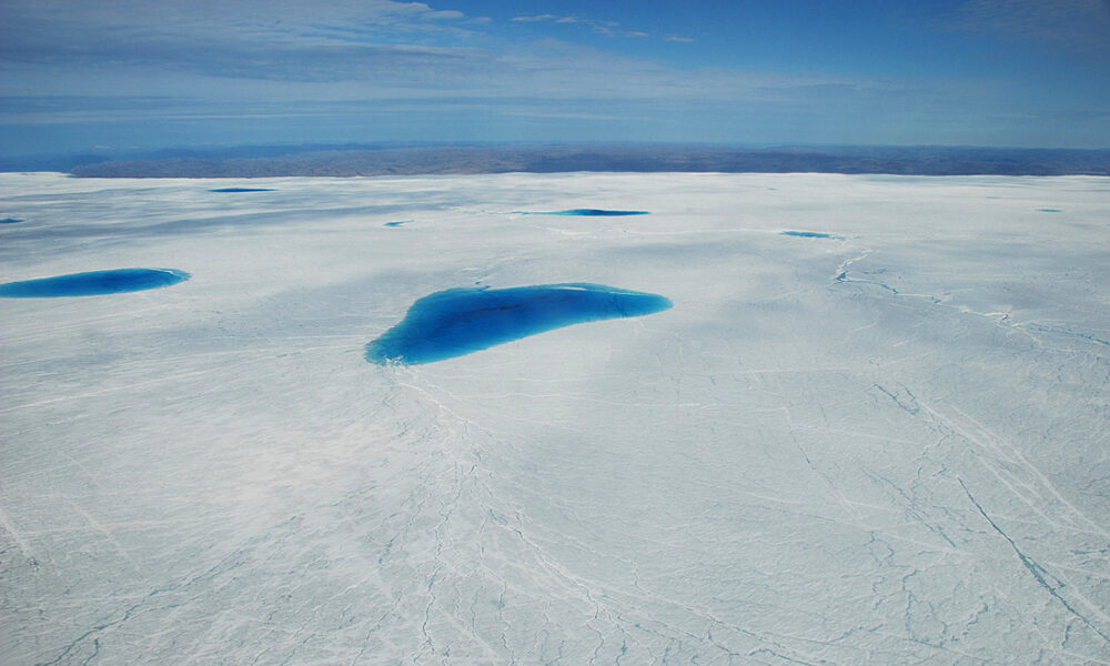 Greenland melt pond