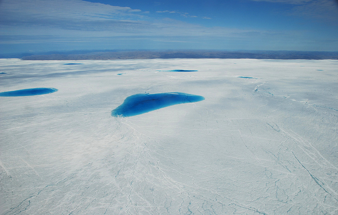 Greenland melt pond