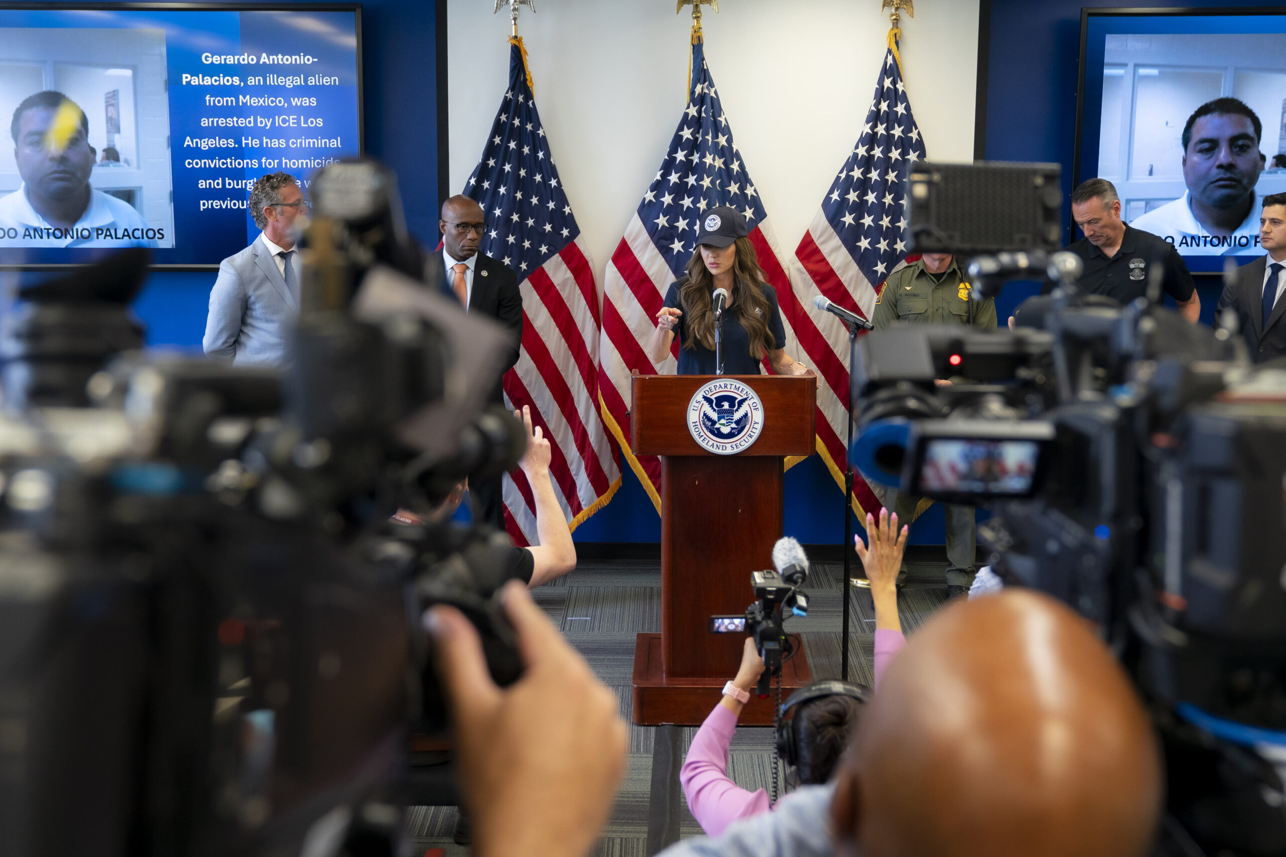 DHS Secretary Kristi Noem travels to Los Angeles