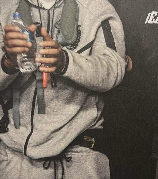 Nicolas Maduro in handcuffs aboard USS Iwo Jima LHD-7 en route to New York City, USA