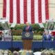 Donald Trump attends the twenty-fourth 9/11 Pentagon Observance ceremony