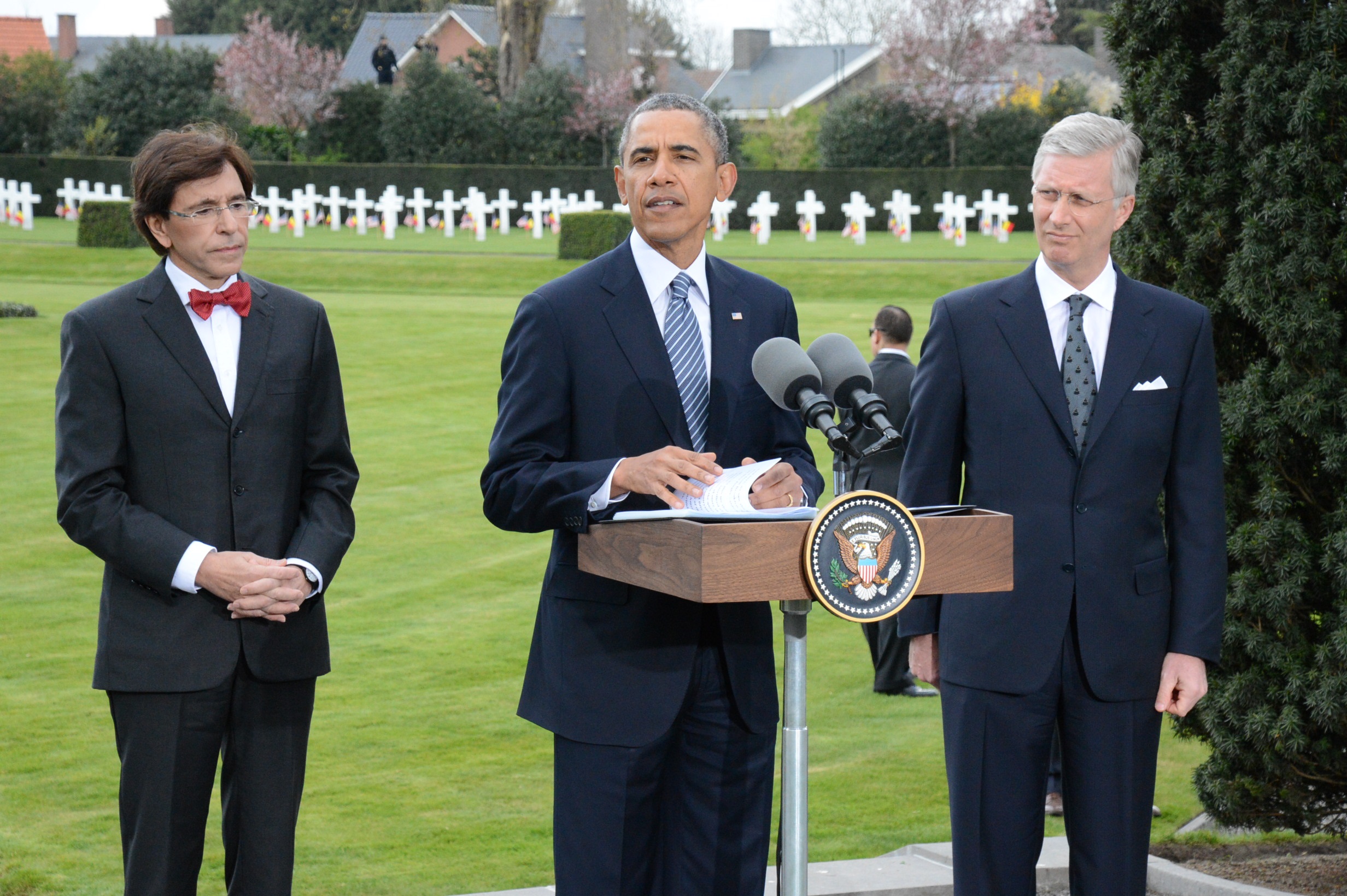 Barack Obama at Flanders Field