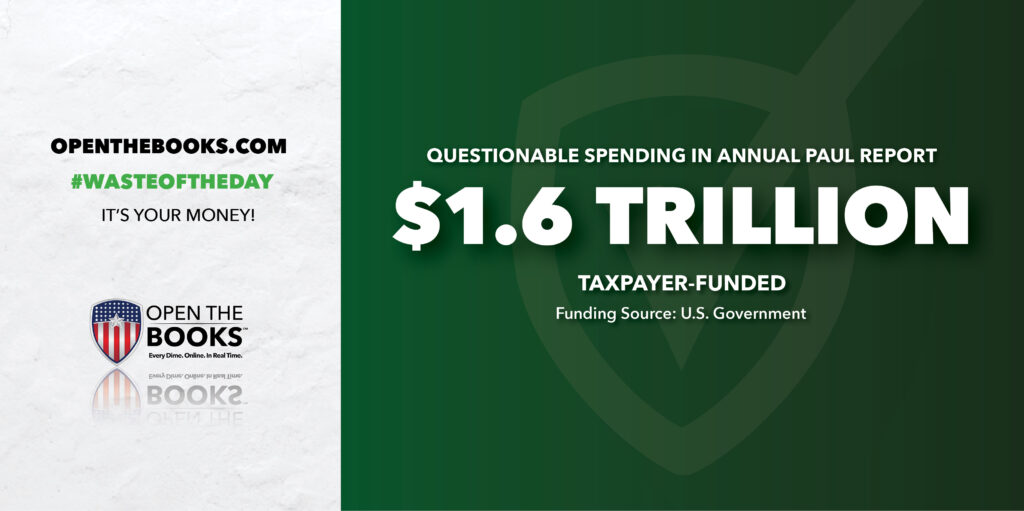 Waste of the Day $1.6T in Wasteful Spending in Rand Paul “Festivus” Report