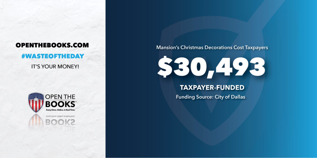 Waste of the Day How the Grinch Stole $30,000