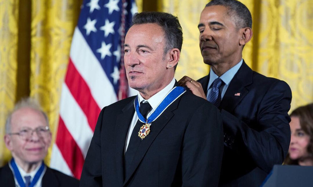 Barack Obama awards Bruce Springsteen the Medal of Freedom