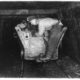 A coal miner and his equipment in the days of deep mining