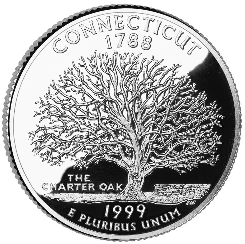 Connecticut quarter reverse