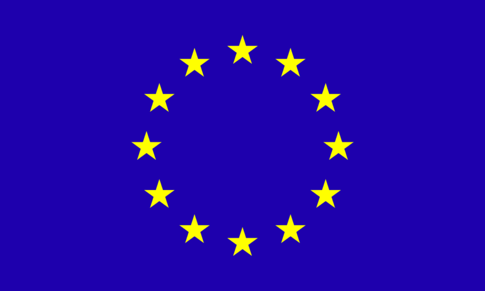 European Union flag, contrast enhanced