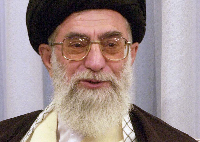 Leader of Iran - Ayatollah Khameini in 2002