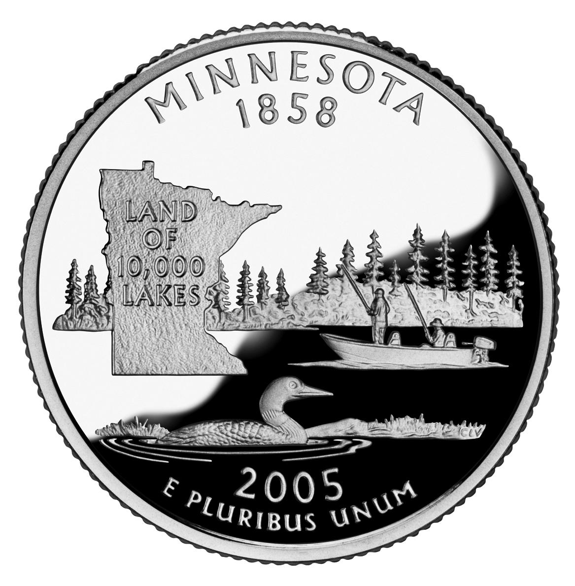 Minnesota quarter reverse