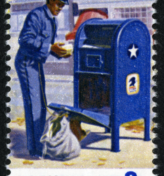 A United States Postal Service stamp issued 1973. Note the price.