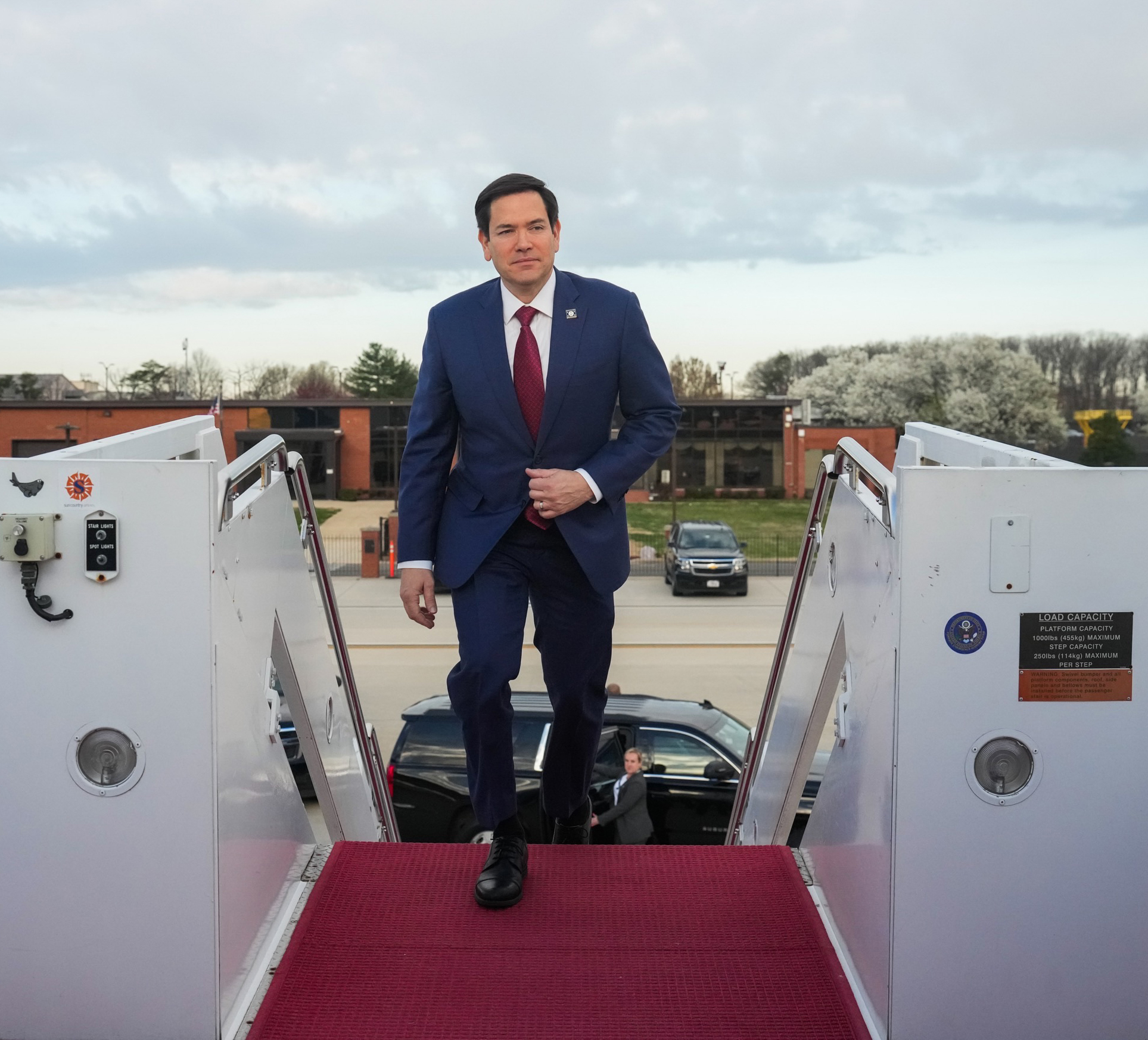 Marco Rubio, Secretary of State, heads for Jamaica