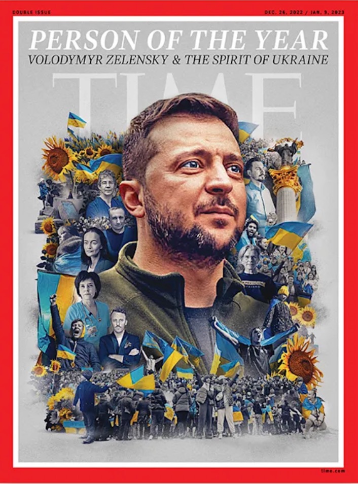 Volodymyr Zelenskyy as Time Magazine Person of the Year