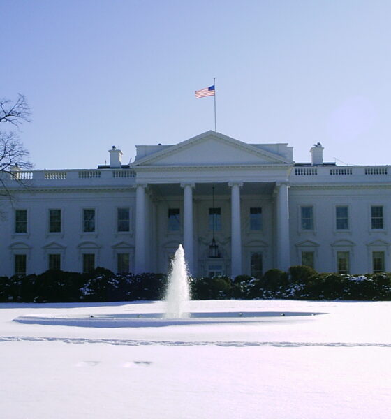 White House in winter