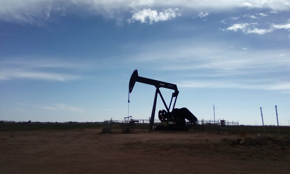 A crude oil pump in Hockley County, Texas
