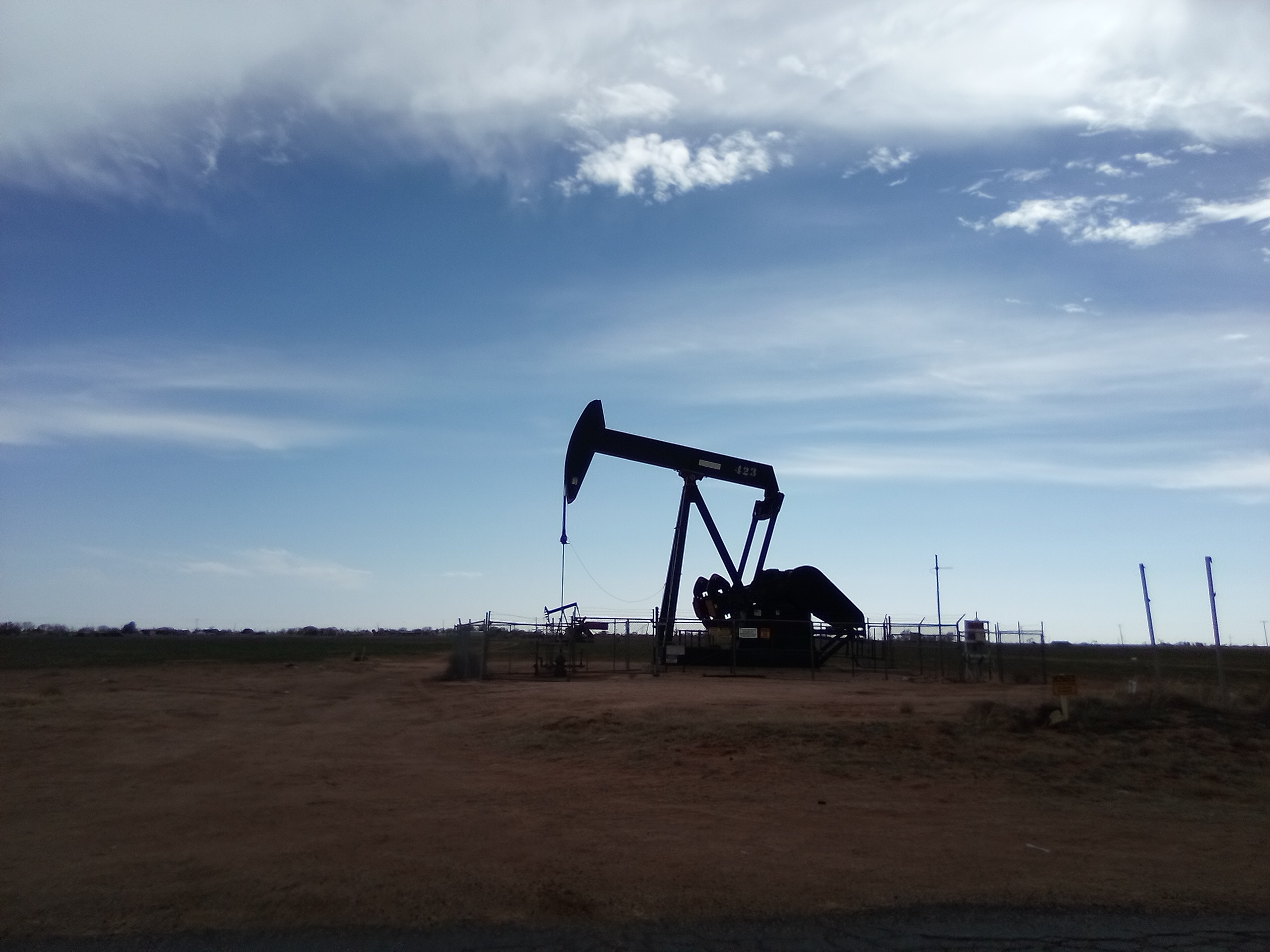 A crude oil pump in Hockley County, Texas